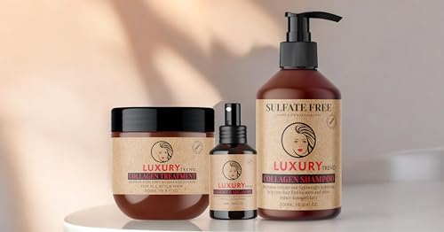 LUXURY TREND 3-Step Collagen Hair Repair System – Shampoo +