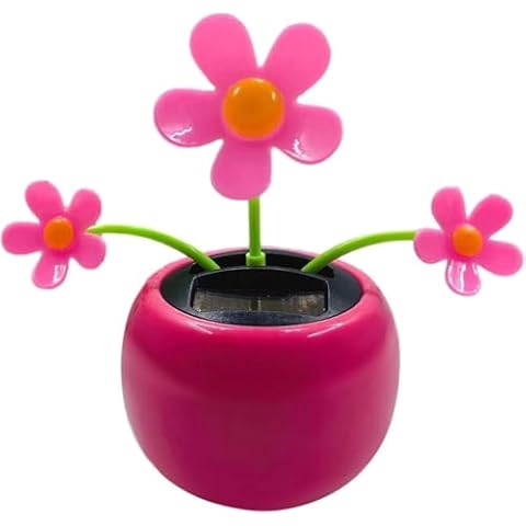 Mozff Rose Red Solar Powered Dancing Figures Cover