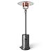 Amazon Basics 46,000 BTU Outdoor Propane Patio Heater with Wheels, Commercial & Residential, Slate Gray, with Water Tank, 32.1 x 32.1 x 91.3 inches (LxWxH)