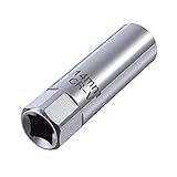 💖 【Fácil de Operar】 💖: La abertura ultrafina de la toma de bujía de 14 mm reduce la redondez del elemento de fijación, la mano de obra es fina, el ángulo del arco interno aumenta el área de contacto y no es fácil de deslizar durante la operación.