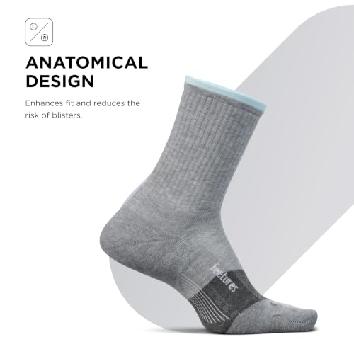 Image of Feetures Trail Max Cushion Mini Crew Sock - Hiking Socks for Men & Women