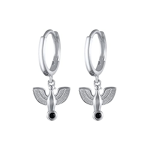 Boucle d'oreille 925 en argent sterling et zircon cubique éclatant pour femme