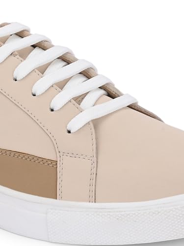 Image of Centrino Women's Casual Sneaker | Casual Colorblock Lace-Up Shoes with Soft Cushion Insole | Lightweight, Comfortable Low-Top Fashion Sneakers for Everyday Wear (7608)