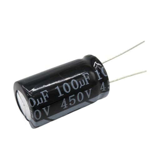 Condensateur électrolytique 450V 100UF 18x30mm pour circuits électroniques (Lot de 5)
