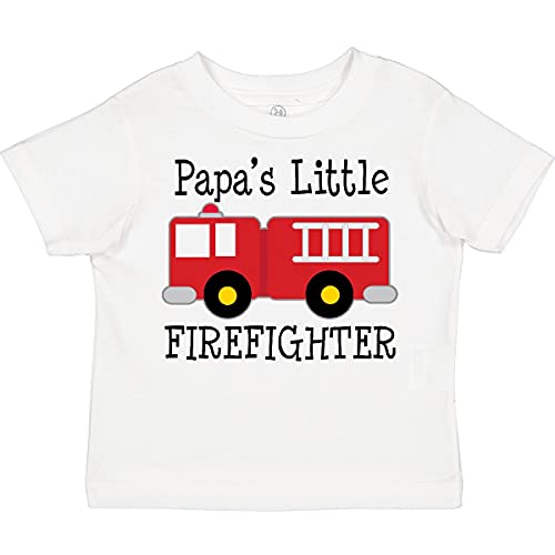 inktastic Papa's Little Firefighter Toddler T-Shirt