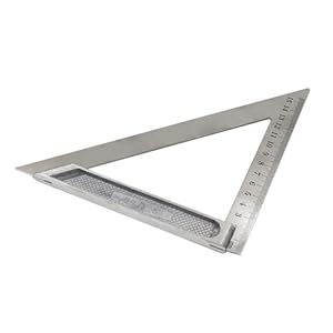 Escuadra plegable, Escuadra plegable de construcciÃ³n, 90 grados Regla cuadrada en Ã¡ngulo recto Herramienta cuadrada de mediciÃ³n de metal cuadrado de carpintero,Escuadra de acero,240 mm*171 mm* 171 mm