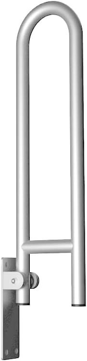Miniatura 6 de Barra de agarre de inodoro de 24 pulgadas, rieles abatibles de aleación de aluminio, barras de agarre para discapacitados, riel de inodoro para