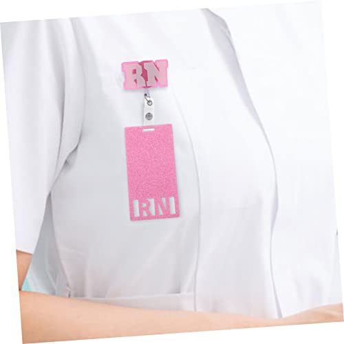 Porte-badge rétractable robuste contre la perte de carte d'identification médicale, 4pcs - 5