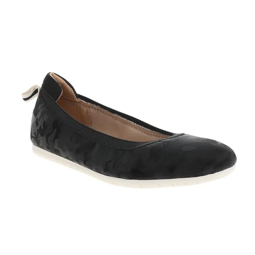 LifeStride Womens Devoted Camo Ballet Flats Casual - Black - Size 7.5 M2