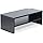 TEAMIX 2 Tiers Wooden Desktop Monitor Stand Riser 20 Inch Printer Stand with Double Storage Small TV Riser Laptop Keyboard Ho