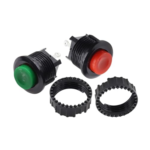 10 interruptores de boton DS-500 verdes de 14mm para proyectos electricos 7
