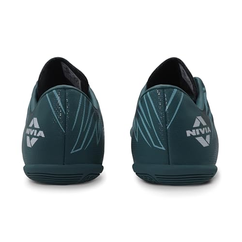 Image of Nivia Encounter 11.0 Futsal Shoes for Men, Indoor Football Shoes with Non-Marking Rubber Sole, Durable Synthetic Upper, Cushioned Insole, Enhanced Grip & Control for Training and Match Play