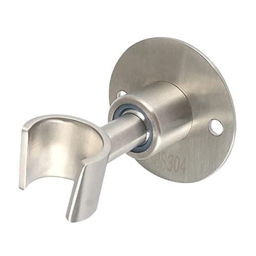 Soporte de pared para cabezal de ducha de acero inoxidable para baño, hotel, dos agujeros, 7 x 5,8 cm