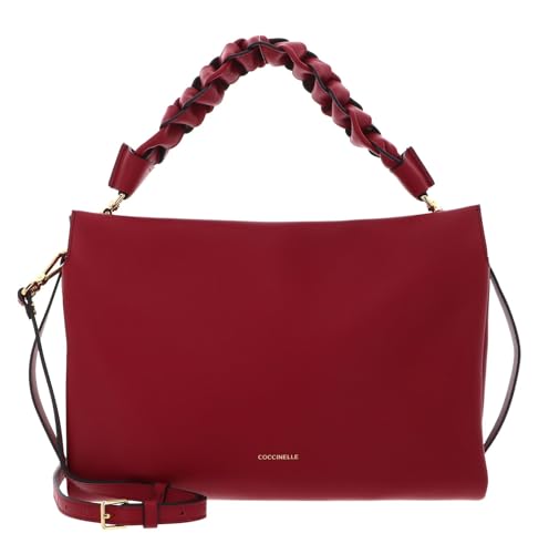 Bolso bandolera COCCINELLE Boheme de cuero grana sangría original elegante