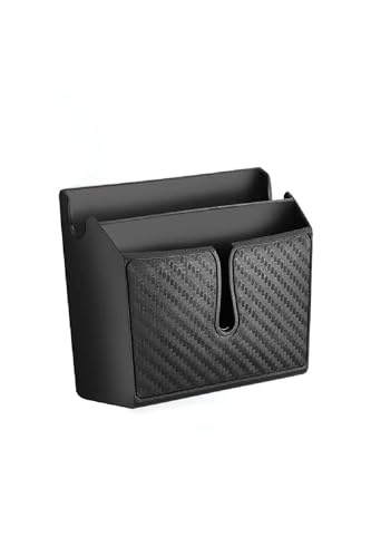 Mega Oto Market Araç içi Cepli Organizer Çift Bölmeli Karbon Desenli YapışkanlıFR310