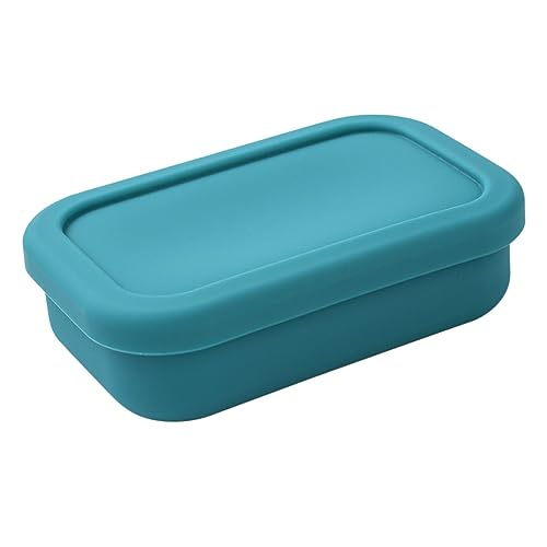 DIYEAH Caja de Comida Compacta de Silicona Verde Hermética y Portátil Resistente Fugas Microondas y Refrigerador para Camping y Uso Diario