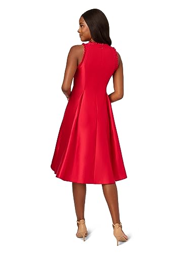 Image of Adrianna Papell Mikado Hi Low Hem Halter Party Dress