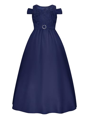 Costume fêtes d'anniversaire robe princesse fille satin dentelle