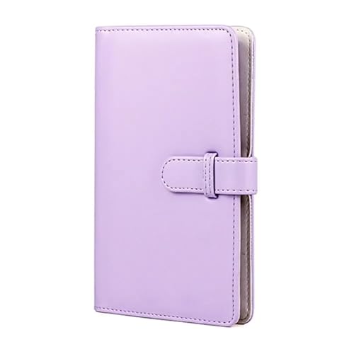 Álbum de fotos instantáneo de 108 bolsillos de ante PU de 3 pulgadas, adecuado para guardar películas y fotos. (Purple)