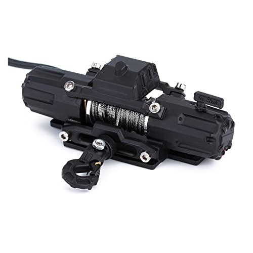 1:10のための電動ホイストデュアルモーター自動ウィンチ無線リモコンシステムシステム RCクローラーカーアキシャル TRX4 TRX6 移動 荷締め(Dual Motors Winch)