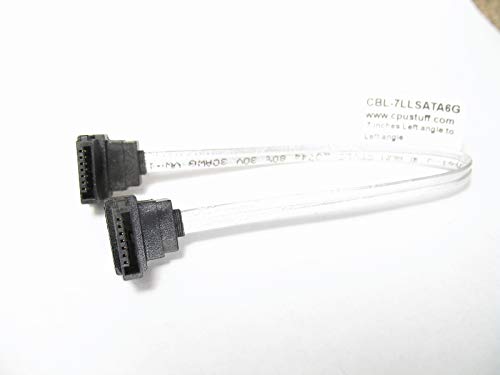 Cable SATA ángulo izquierdo a ángulo izquierdo 7 pulg.