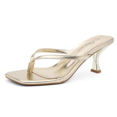 Shoe Land Kitten Heel Slides