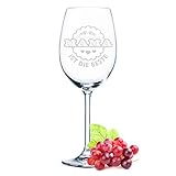 Leonardo - Copa de vino con grabado Mama ist die Beste Geschenk para mamá Día de la Madre