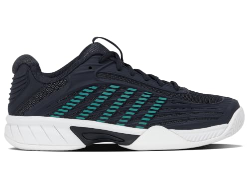 K-Swiss Tênis Hypercourt Express 3 Junior (carbono/báltico/branco), Carbono/Báltico/Branco, 20 BR