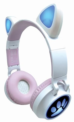 Image of LEXiBOOK, 2-in-1 Bluetooth Headphones, HPBTKT | Wireless & Wired, LED lights, Foldable, Adjustable, Rechargeable