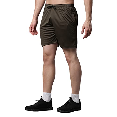 Image of Mack Jonney Dryfit Lycra Solid Shorts for Men-Dryfit D11 01-P
