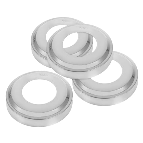 ANDRESLAD 4 Pièces Détachées Pour Échelle De Piscine Rampe De Piscine Enterrée Caches Décoratifs Acier Inoxydable Pour Poteaux De Garde-corps Remplacement Creusées