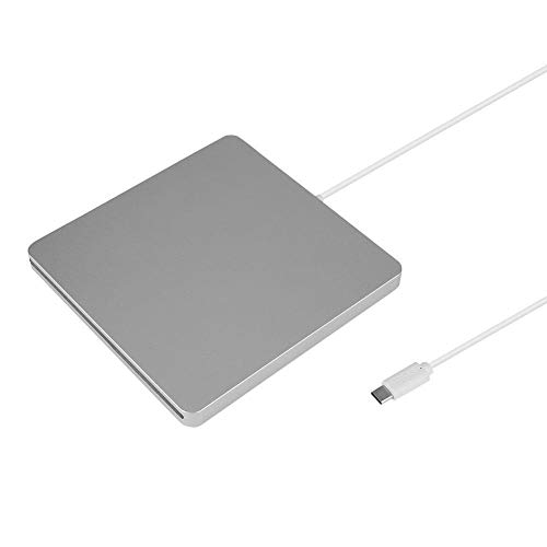 KSTE Lecteur DVD Externe, Type C Portable Graveur DVD Externe Silencieux Slot Combustion d'un Bouton en Charge du brûleur Externe Mac OS X Win98 SE/ME/2000/XP Win7, Win8/Win10