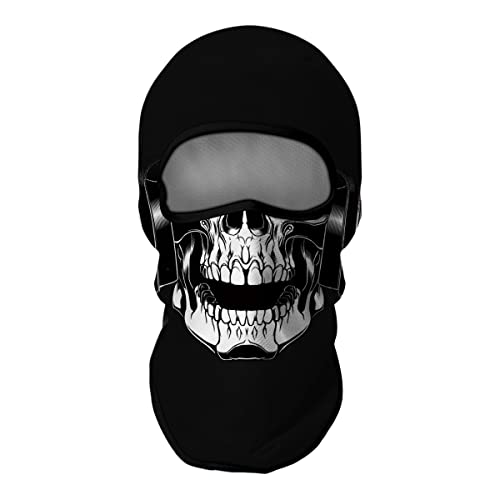 Image of Skull Full ski Mask, 3D Balaclava, UV Sun Protection,Motorcycle /Ski /Scarf /Cycling /Fishing for Men