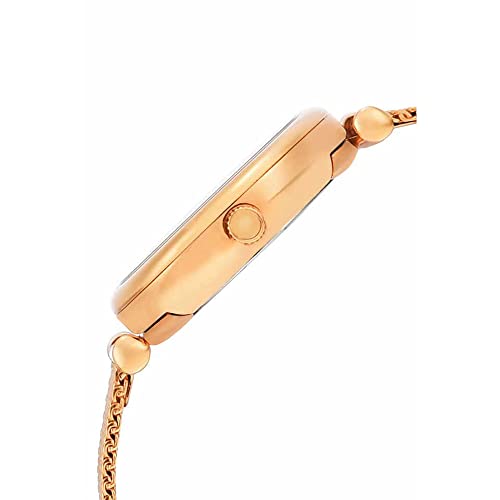 Image of Fossil Womens Carlie 28 mm White Dial Stainless Steel Analogue Watch - ES4433