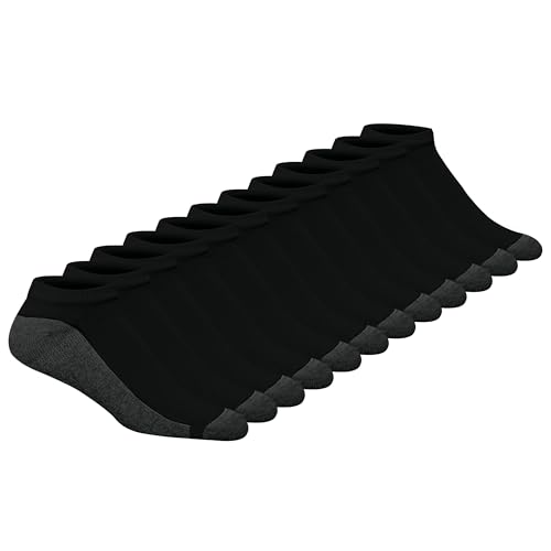 Hanes Men's Max Cushion Low Cut Socks