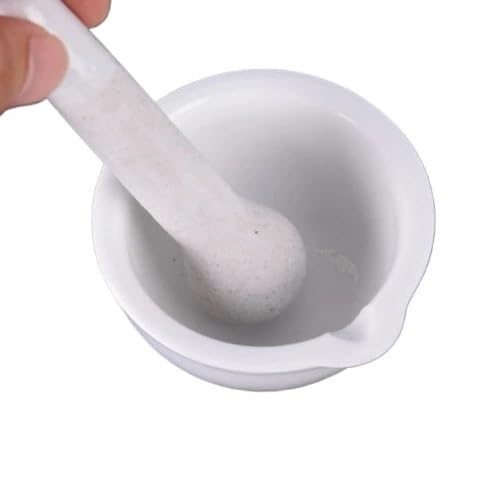 6ml Ceramic Porcelain Mortar and Pestle Mix Grind Bowl Set Kitchen and