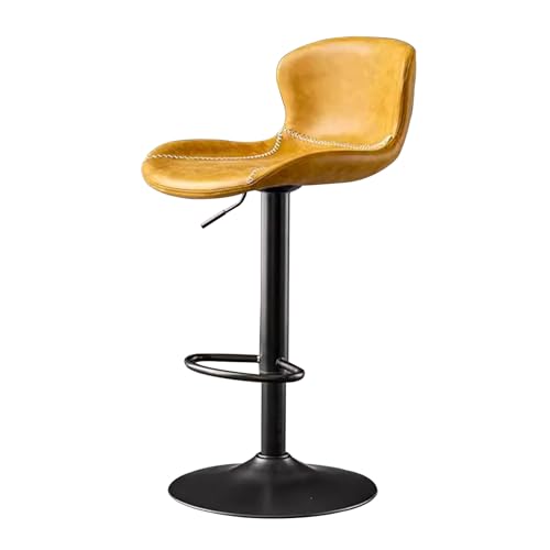 Tabouret de bar pivotant et confortable en cuir PU pour créer un coin bistrot chaleureux chez soi