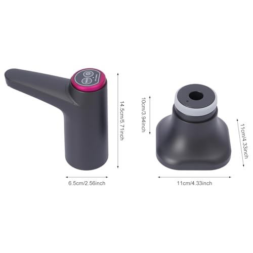 Wasserflaschen Pumpe, Elektrischer Wasserspender,USB-Lade Automatische Trinkwasserpumpe, 5 Gallonen Wasserflaschen Pumpe,mit 2 frei zu schneidenden Schläuchen, für Home Camping Office Küchen Schule