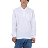 [プリントスター] 5.8オンス TC 鹿の子 長袖 ポロシャツ [ポケット付] 00169-VLP メンズ ホワイト L