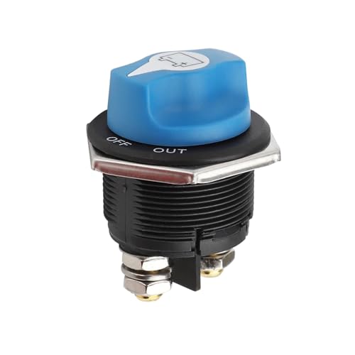Interrupteur de batterie voiture 200A anti décharge camping-car bleu