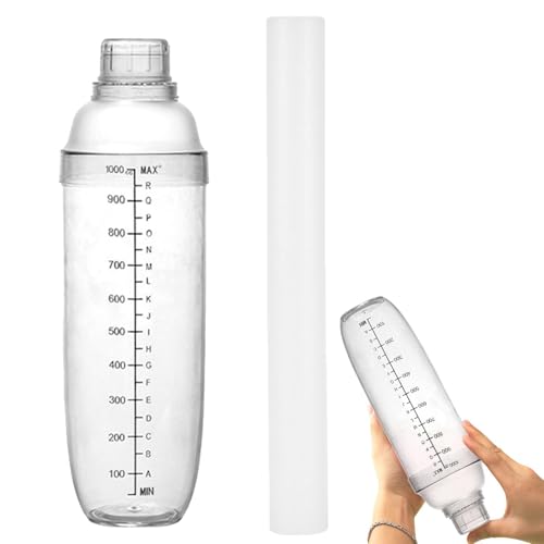 Batido de café, mezclador de barra gruesa, taza medidora de escala, juego de martillos exprimidores de limón, tarro de mezcla de bebidas alcohólicas para fiestas en casa, mezcla de bebidas de cocina