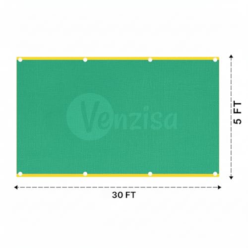Image of Multipurpose Green Shade Net | UV-Stabilized Agro & Garden Net | Blocks 75% Sunlight (5 ft X 30 ft)