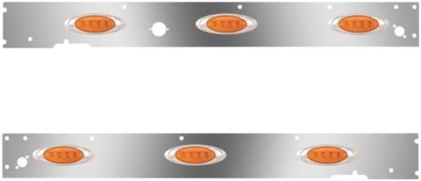 Technical Precision Replacement For KENWORTH T660 YEAR 2014 Cab Panels W Block Heater Plug Dual Step Light Holes 6 P1 AmberAmber LED WITH CME