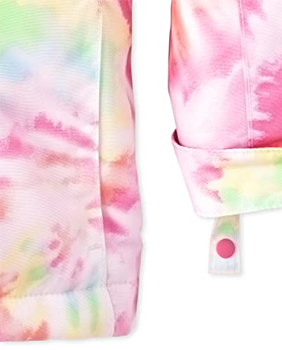 The Children's Place Baby Girls And Toddler Girl Heavy 3 In 1 Winter Jacket, Wind-Resistant Water-Resistant Shell, Fleece Inner Down Alternative Coat, Candy Swirls, 3T Us #TOP3