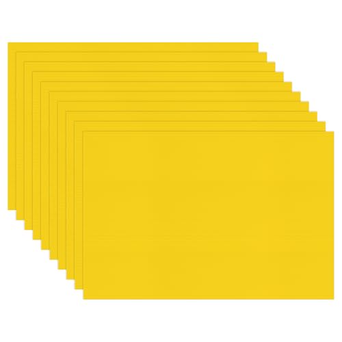 Image of M METERXITY 10-Pack Corrugated Plastic Sheets, 8 Inch x 12 Inch Waterproof Blank Corrugated Poster Board Yard Signs for Garage Sale /Office /Classroom /Party /Lawn Sign Road [3mm Thick, Yellow]