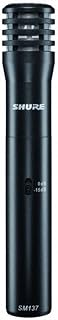 Shure SM137-LC Cardioid Condenser Microphone, includes Zipper Pouch and Microphone Clip