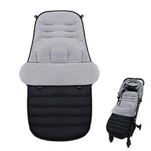 Saco Silla Paseo Universal Saco Carro Bebe Invierno Saco Bebe Invierno Saco Silla Paseo Universal Invierno Cochecito Lavable,Apto Para Todos Los Cochecitos (Negro)-A
