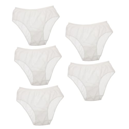 TOYANDONA 5 Piezas Bragas Desechables para Mujeres Embarazadas Algodón Transpirable Diseño sin Costuras Paquete de Unidades XXXL Cómoda y Práctica