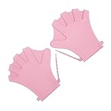 DECOMELODY Adjustable Swim Paddles for Training Silicone Water Gloves 1 Pair Dive Swim Accessories for Men and Women for Swimming Pool Workouts