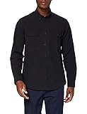  find. Camisa de Manga Larga Hombre, Negro (Black), M, Label: M
